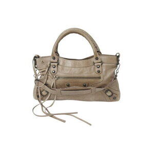 BALENCIAGA The First Handbag Hobo Shoulder Brown Leather